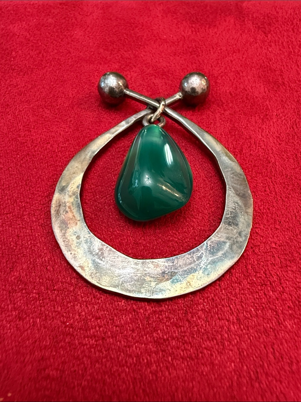 Vintage Anna Greta Eker Sterling Scandanavian Jester Bracelet, ring, pendant - Picture 10 of 14